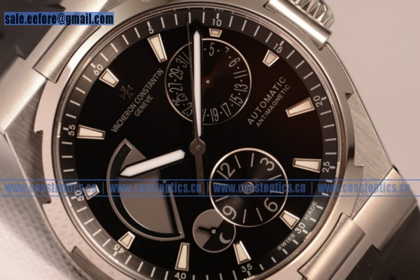 1:1 Replica Vacheron Constantin Overseas Dual Time Watch Steel 47450/000W-9511 - Click Image to Close